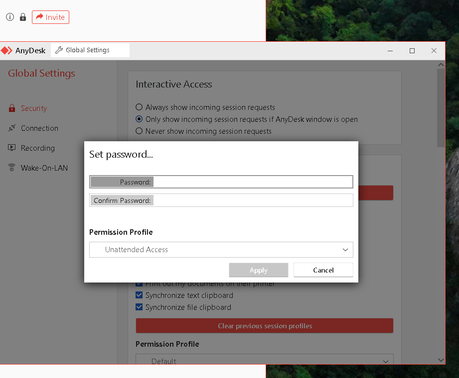 remote access with 33