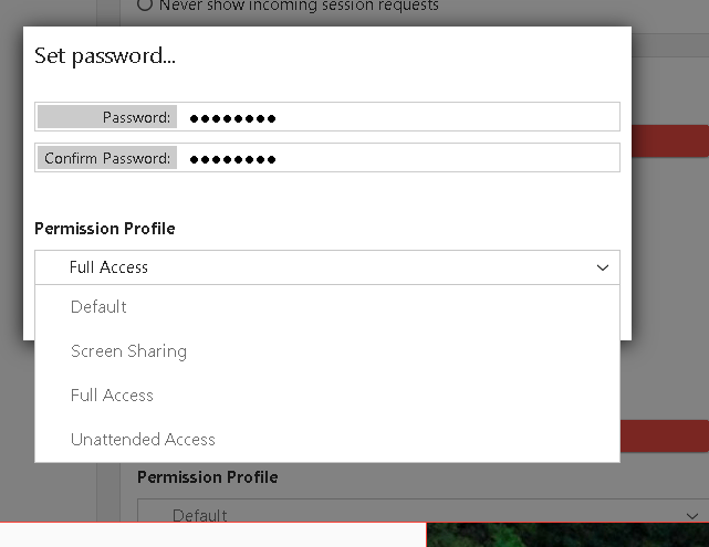 remote access with 34