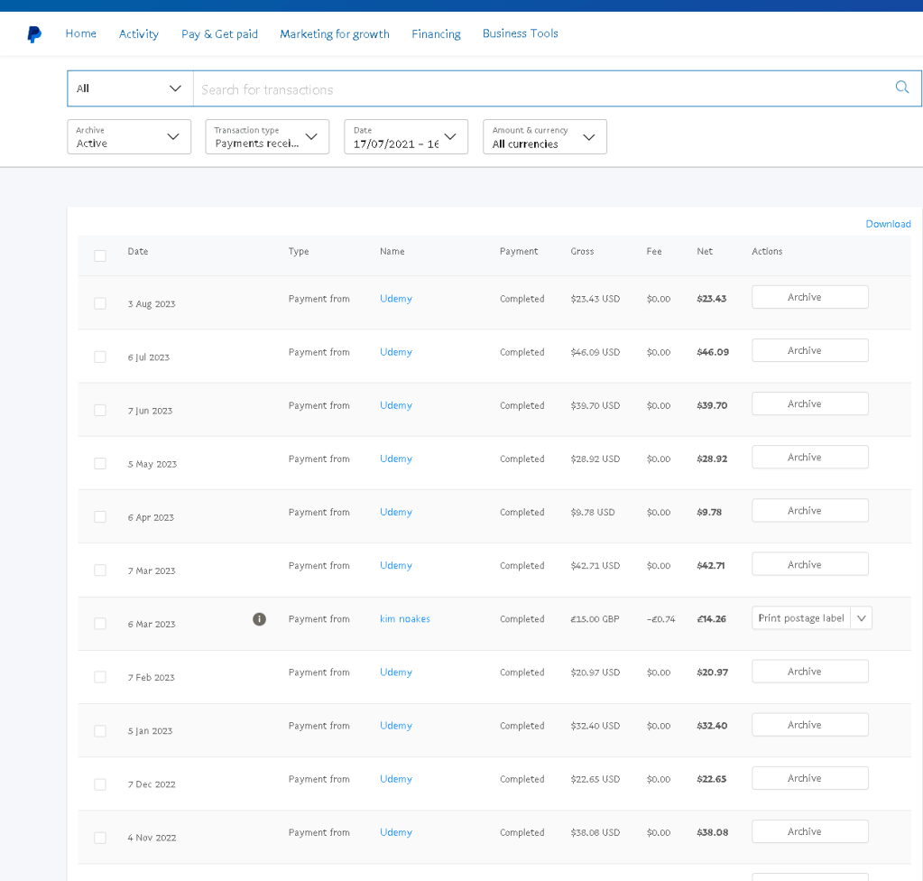 udemy settings for 18
