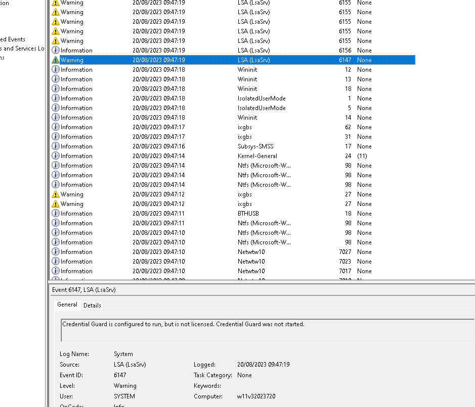 another hardware error 25