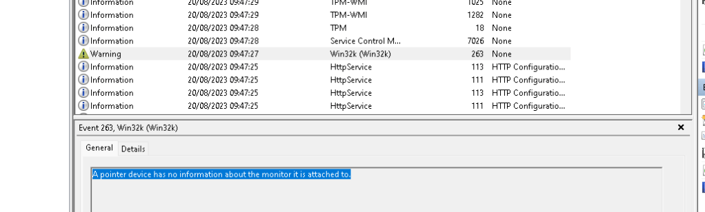 another hardware error 32