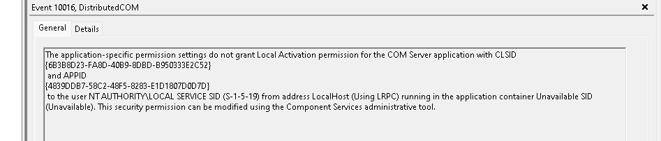 another hardware error 33