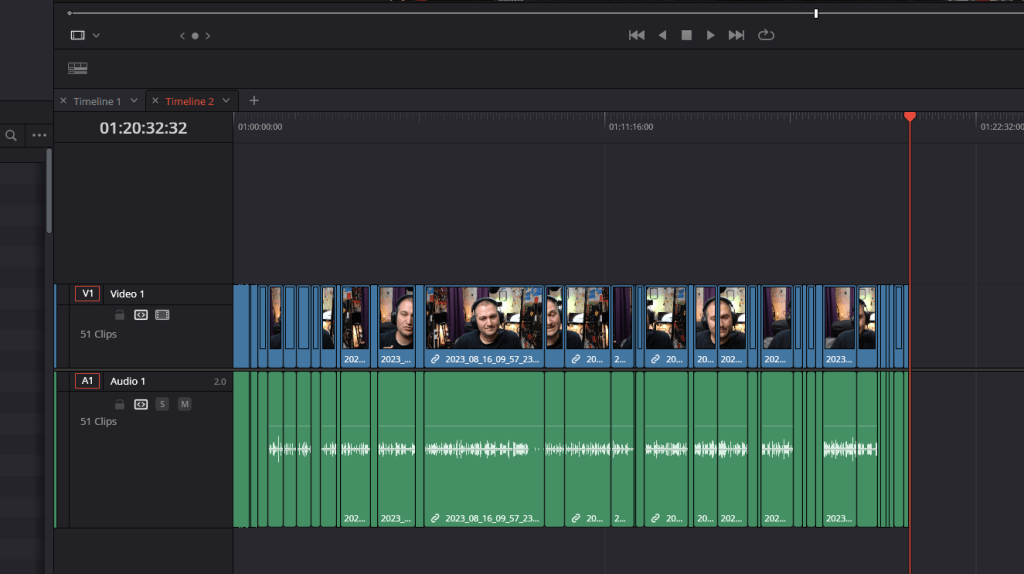 davinci edit timeline 8