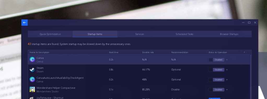 optimize workstation startup 10