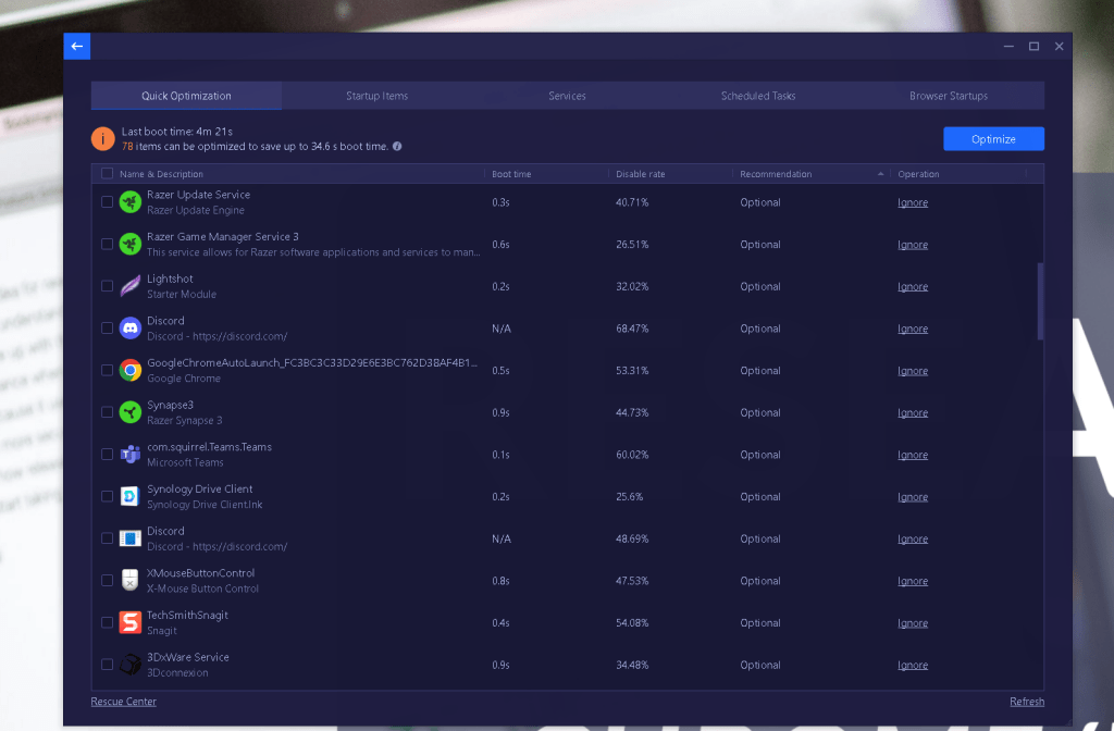 optimize workstation startup 3