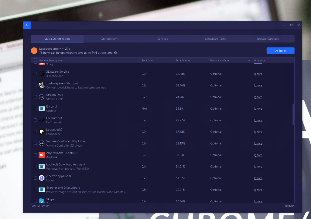 optimize workstation startup 4
