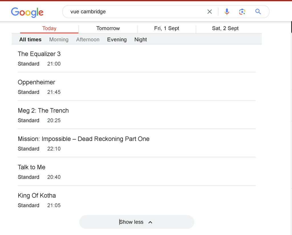 which movie to 1