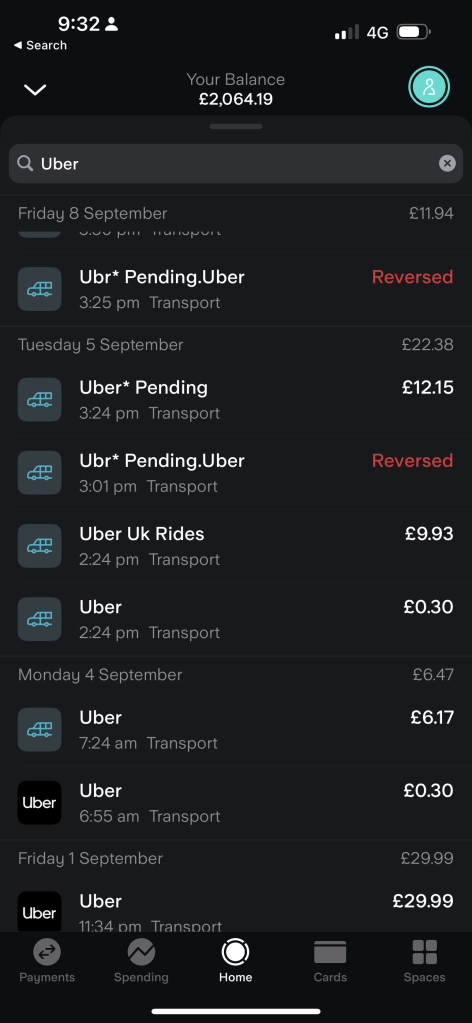 cost of uber 12
