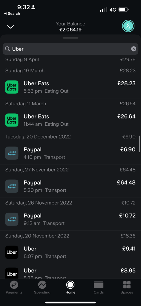 cost of uber 13
