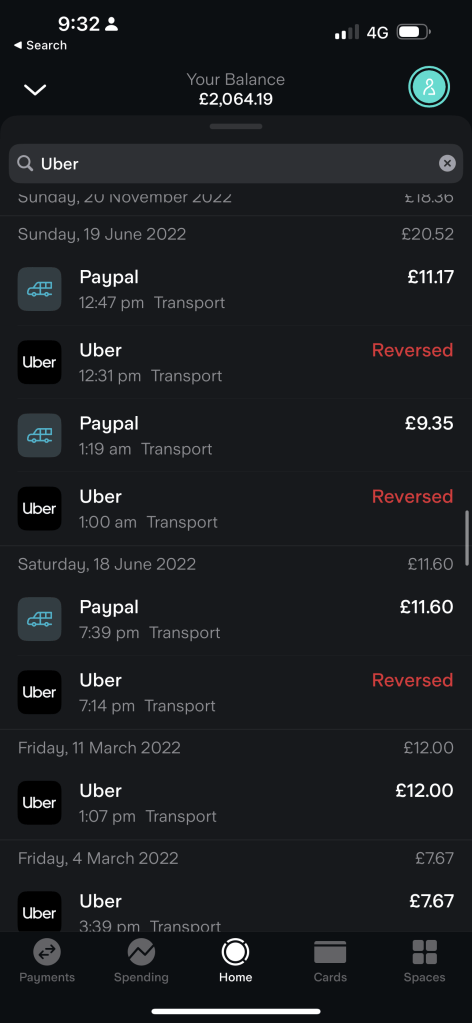 cost of uber 14