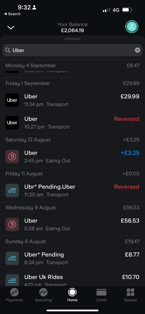 cost of uber 15