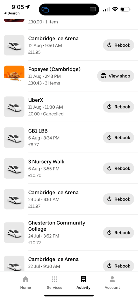 cost of uber 2