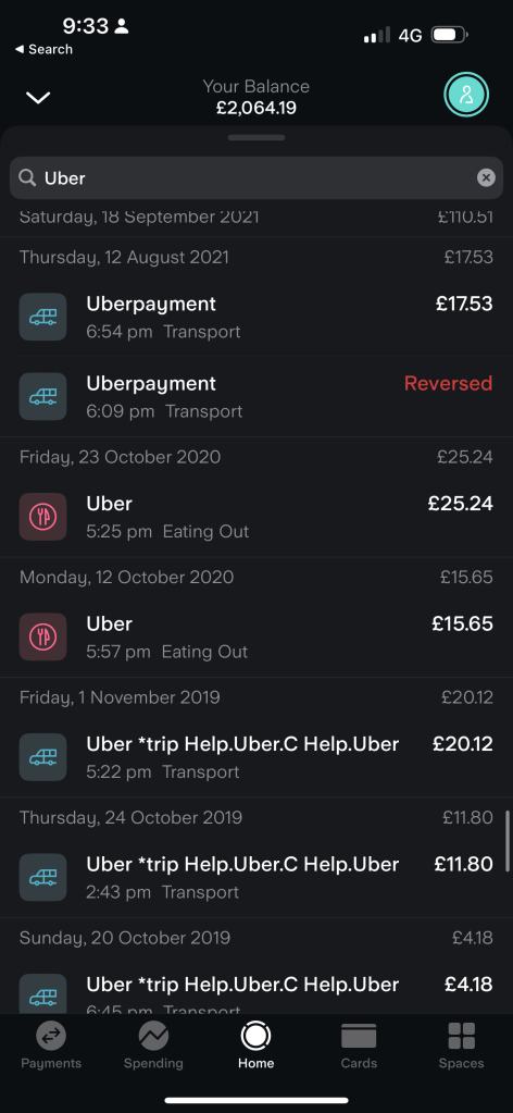 cost of uber 7