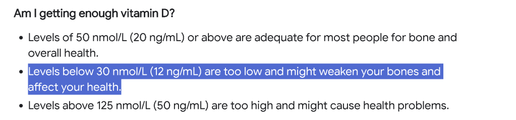 vitamin d levels 1