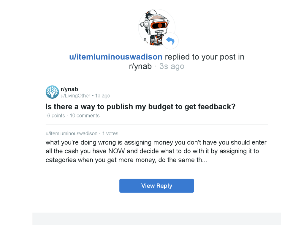 ynab settings for 4