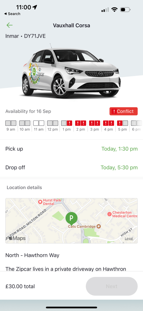 zipcar availability limited 4