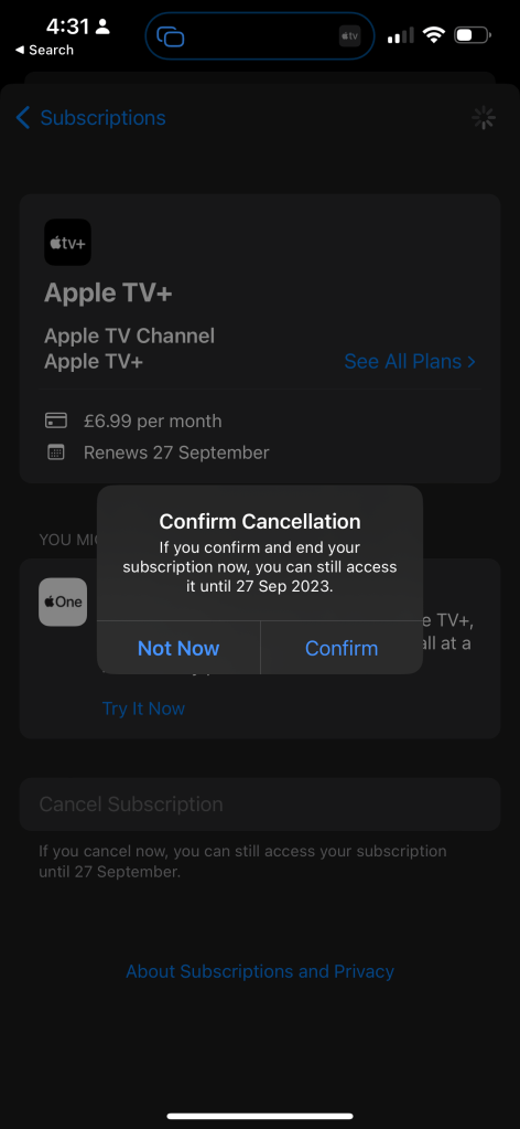 cancel all apple 3