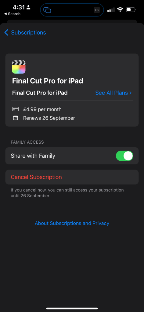 cancel all apple 6