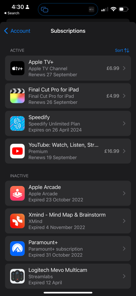 cancel all apple 7