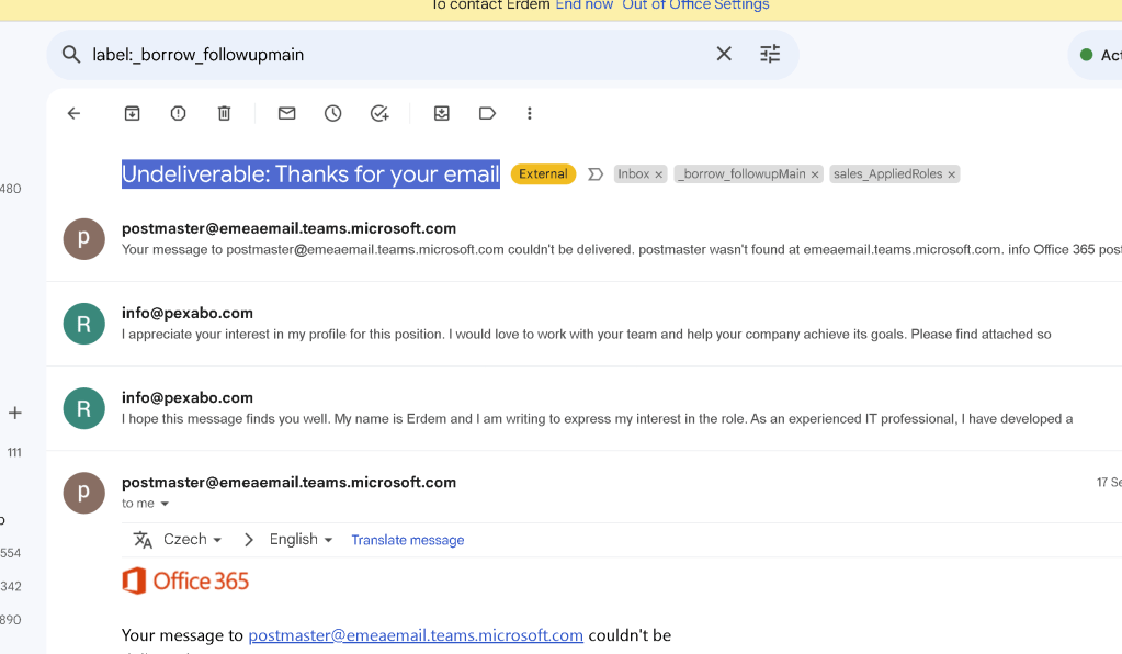 gmail api hitting 4
