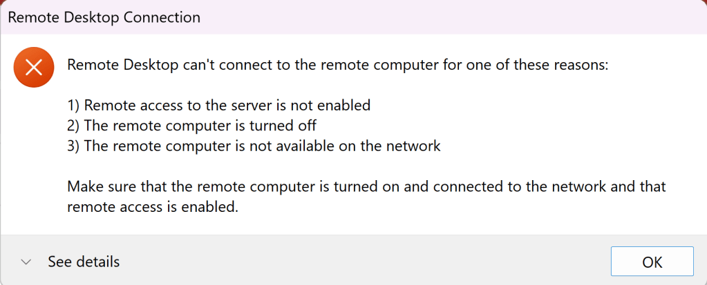 remote access issues 12