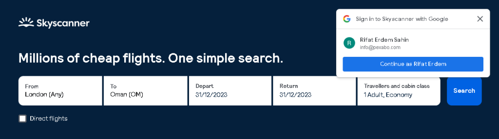 skyscanner use case 1