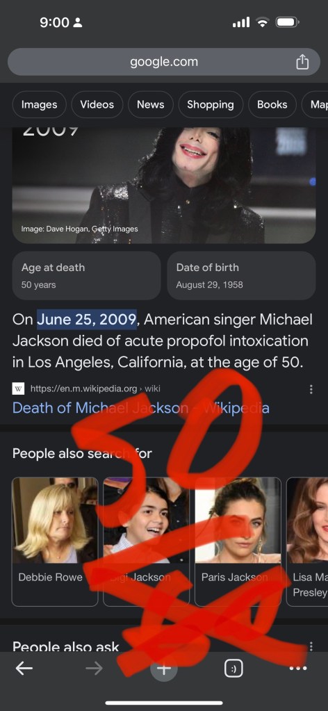 micheal 50 not 7