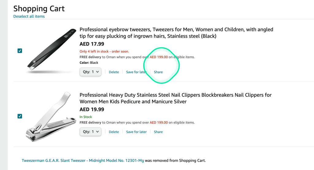 check amazon pricing 3