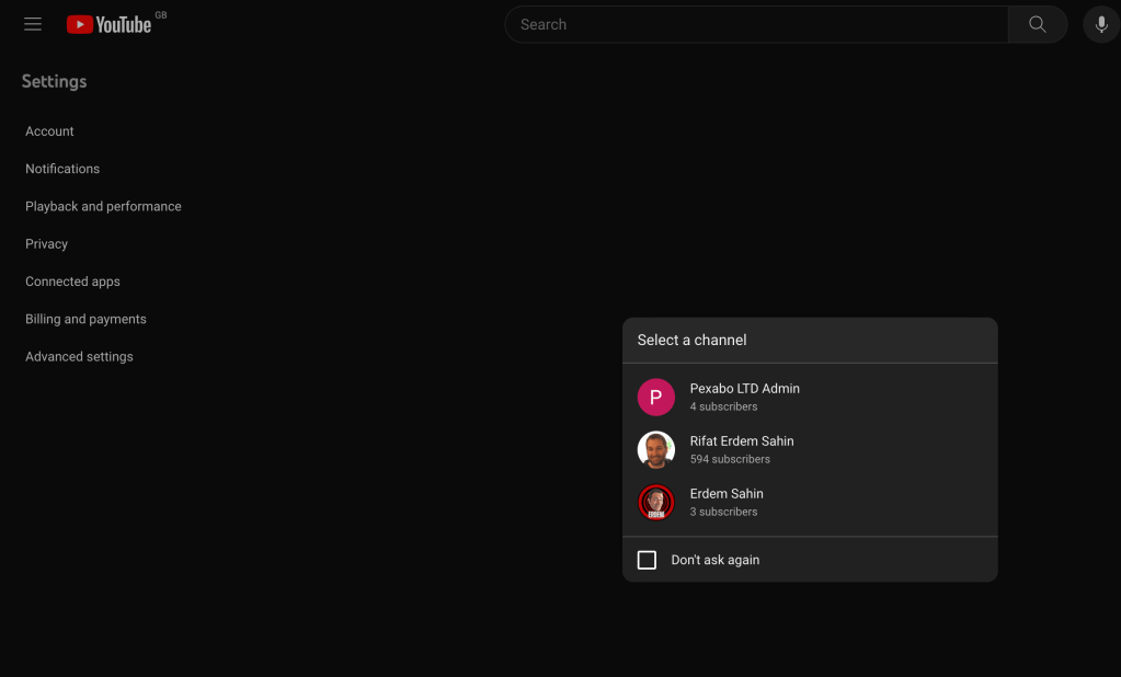 google brand account 2