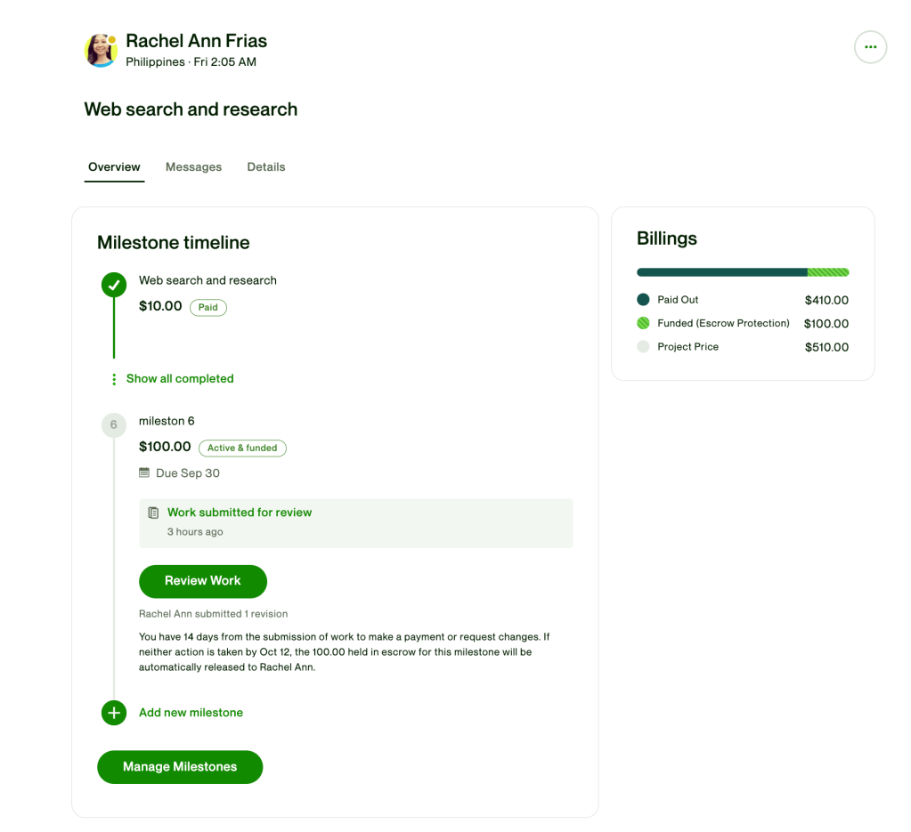 checking freelancer work 2
