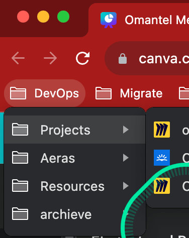 use folders with 1