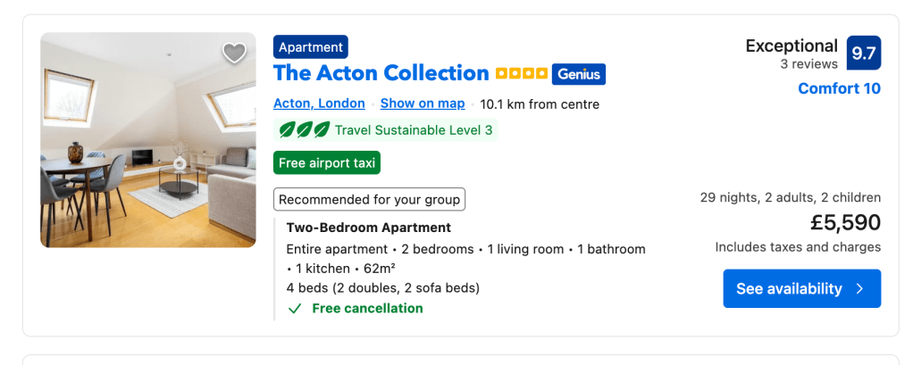 london serviced accomodation 1