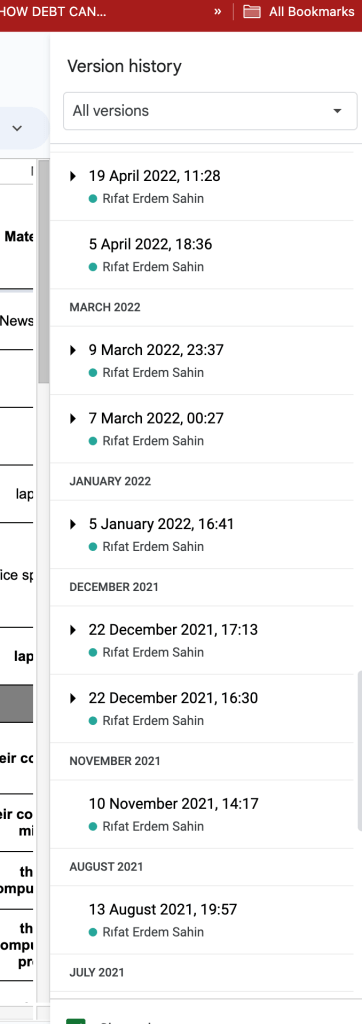 update your income 1