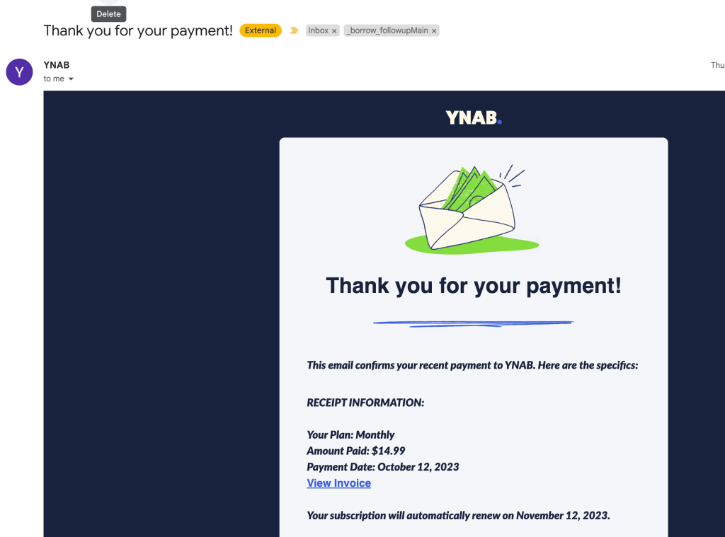 justifications for ynab 1