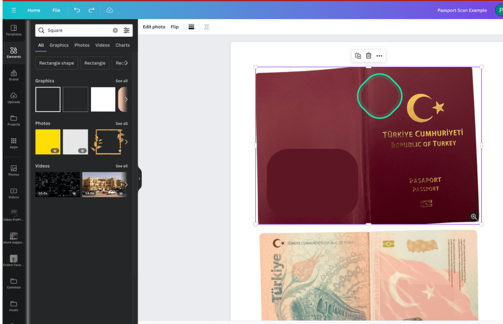 passport scans and 1