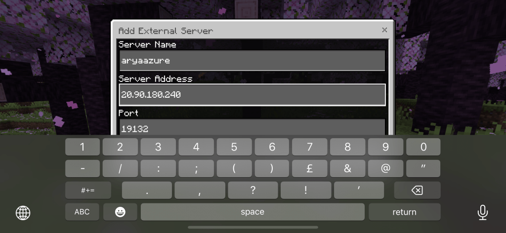minecraft server creation 25