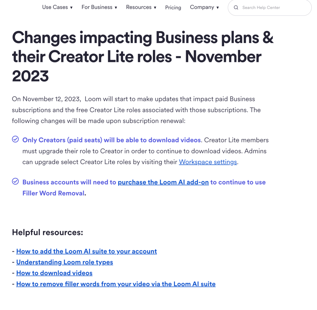 loom updates 1