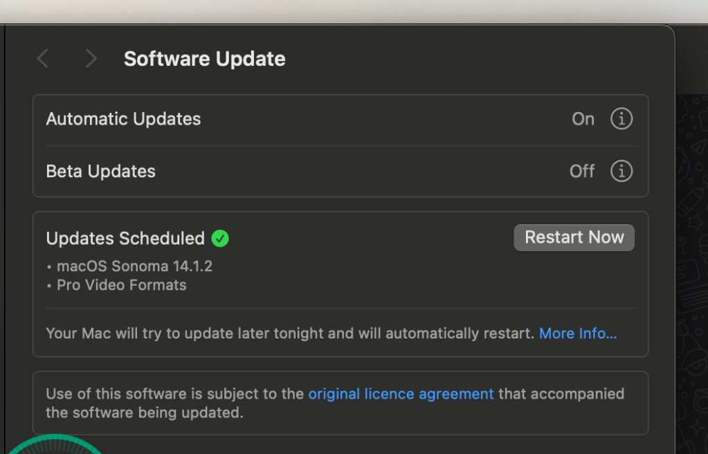 update fear 1