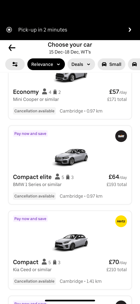 uber hires vs 3