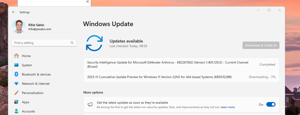 windows update coming 1