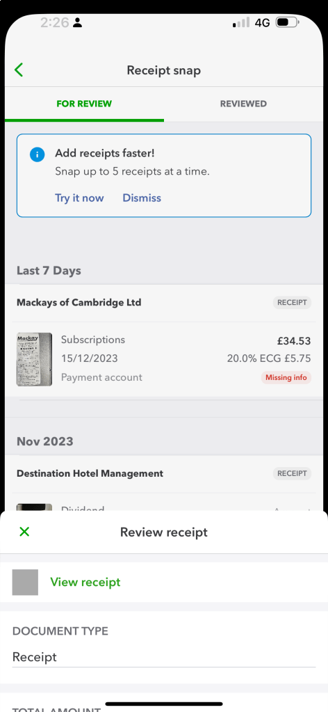 submitting expenses to 17