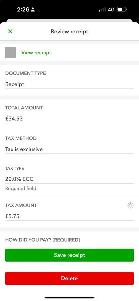 submitting expenses to 18