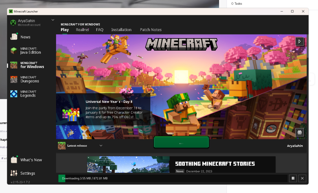 minecraft login 2