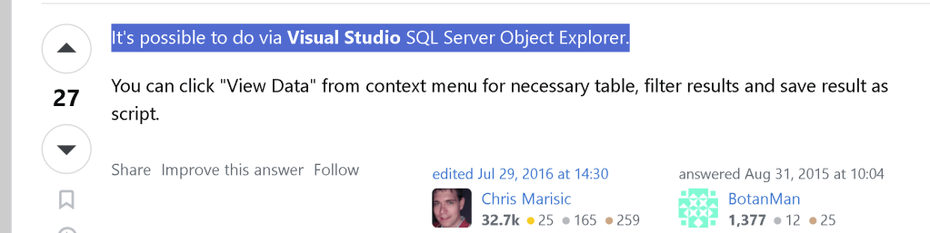 data gone sql 11