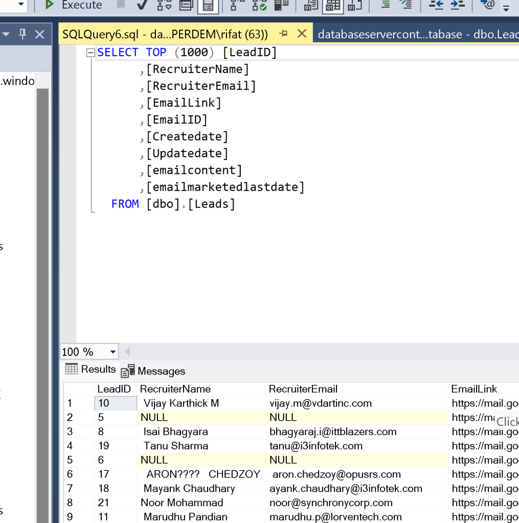 data gone sql 21