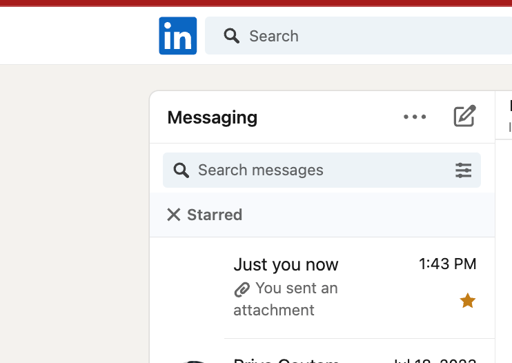 linkedin starred conversation 1