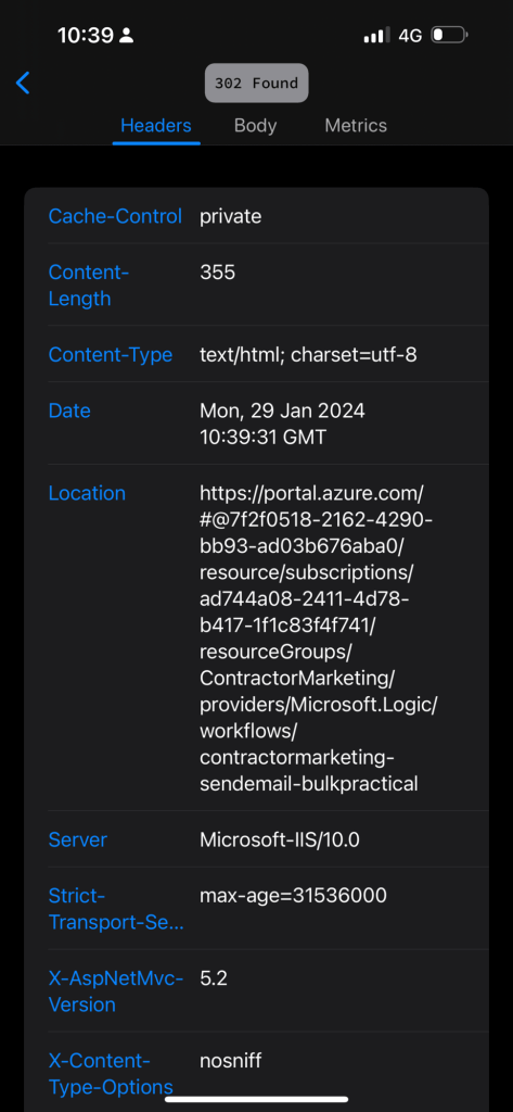 send recruiter an 4