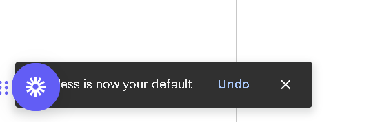 pageless as default 1