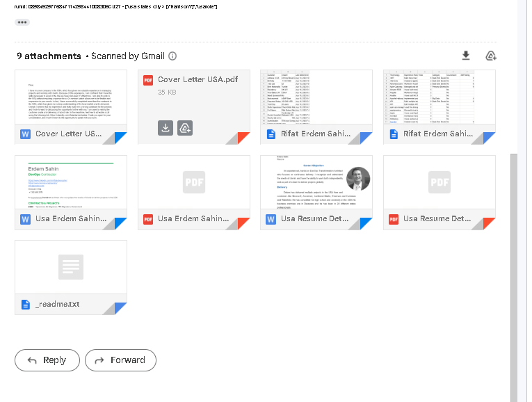 if email has 2