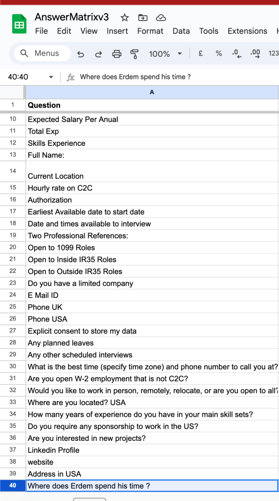 answer matrix build 3